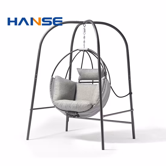 Bequemer 3-Sitzer-Hängestuhl mit Baldachin, Garten- und Terrassenschaukel