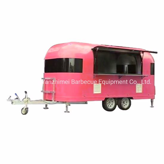 Custom Street Airstream Coffee Fast Food Carts Mobiler Campinganhänger zu verkaufen