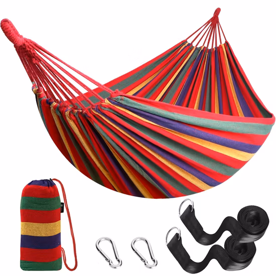 Gartenbaumgurte aus Baumwolle, bequemer Stoff zum Aufhängen, tragbar, langlebig, Hängematte